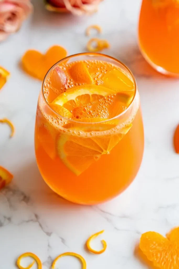 20 Valentine's Day Drinks That'll Make Your Toast Extra Special 14 Breezy Orchard Orange Sparkler