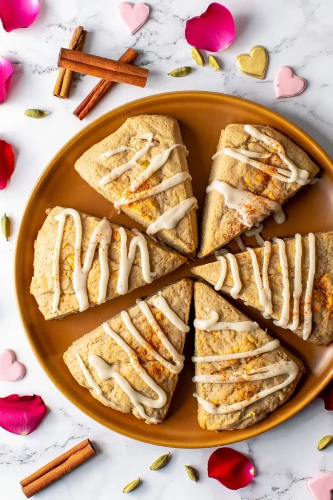 Chai Spiced Scones with Glaze