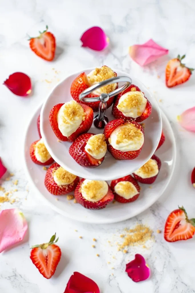 Cheesecake Stuffed Strawberries