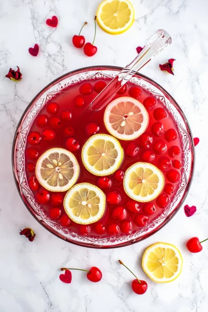 20 Valentine's Day Drinks That'll Make Your Toast Extra Special 7 Cherry 7Up Pink Lemonade Punch