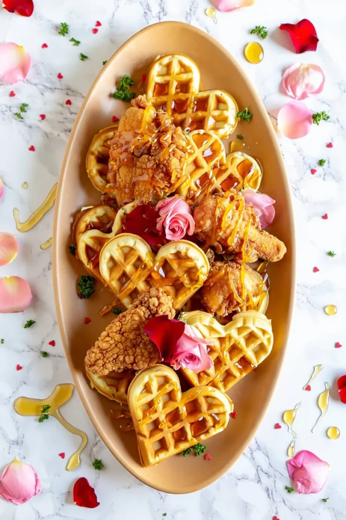 Chicken and Waffles with Honey