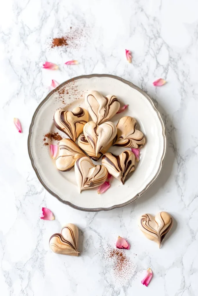 Chocolate Swirl Meringue Kisses