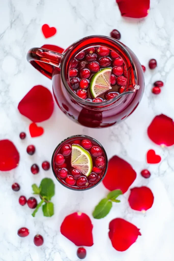20 Valentine's Day Drinks That'll Make Your Toast Extra Special 6 Cranberry Agua Fresca