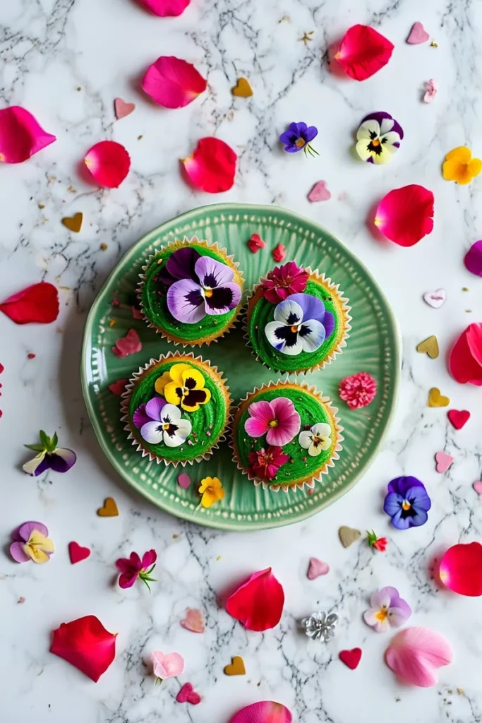 20 Valentine's Day Baking Ideas That'll Make Your Kitchen Smell Like Love 11 Edible Flower Garden Cupcakes