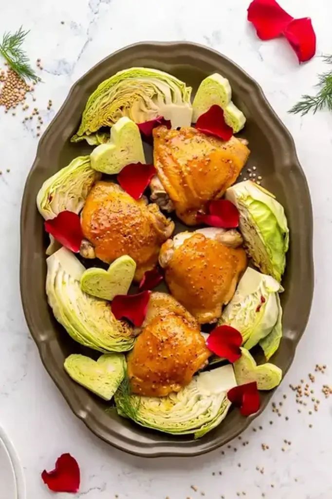 20 Valentine's Day Dinner Recipes That'll Make It a Night to Remember 12 Honey Mustard Chicken Cabbage