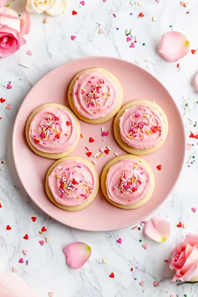 Lofthouse Style Pink Frosted Cookies