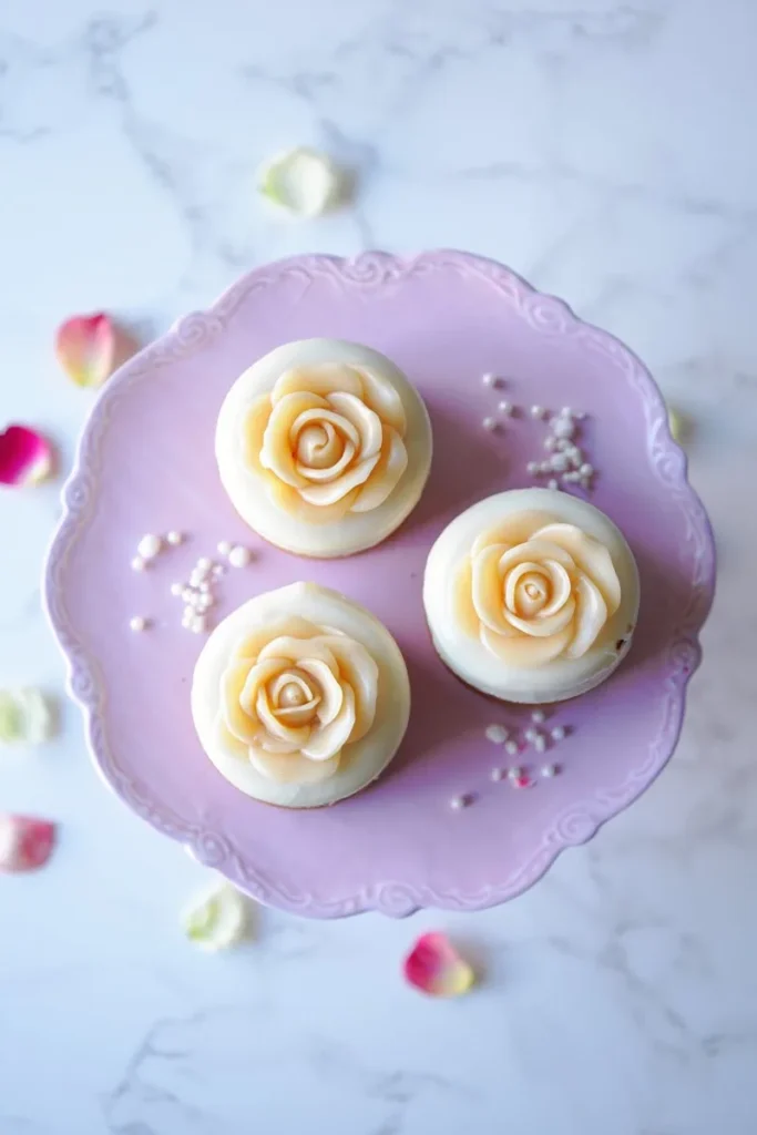 20 Romantic Valentine's Day Cakes That'll Make Hearts Skip a Beat 10 Marzipan RoseTopped Mini Cakes