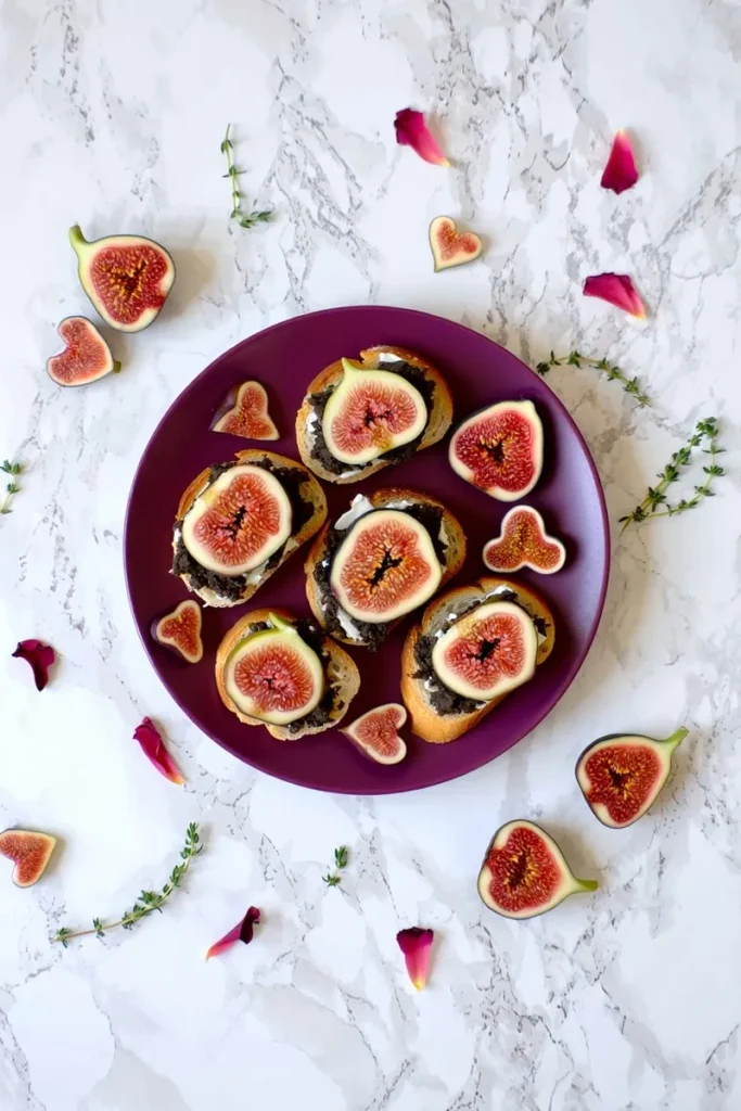 Olive Tapenade Fig Crostini