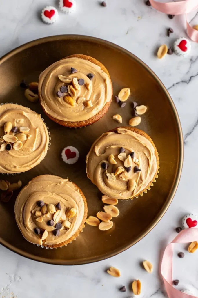 20 Valentine's Day Cupcakes That'll Make Anyone Fall Hard 4 Peanut Butter Chocolate Chip Cupcakes