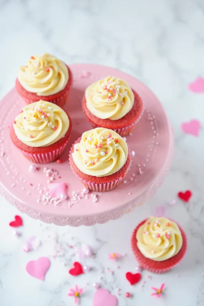 20 Valentine's Day Cupcakes That'll Make Anyone Fall Hard 9 Pink Velvet with Cream Cheese Frosting
