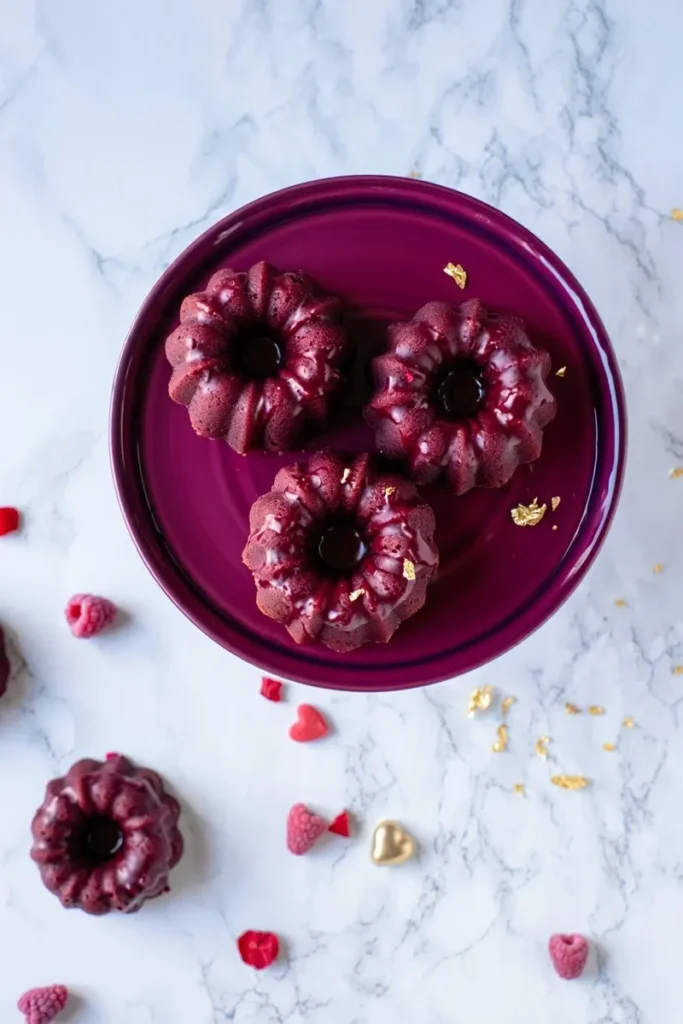 20 Romantic Valentine's Day Cakes That'll Make Hearts Skip a Beat 14 Raspberry Red Wine Mini Bundt Cakes