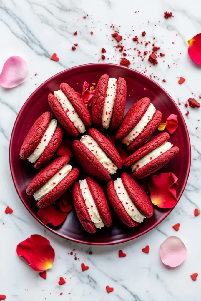 Red Velvet Sandwich Cookies