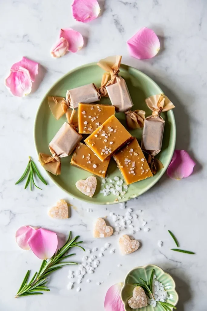 Sea Salt Rosemary Caramel Toffees