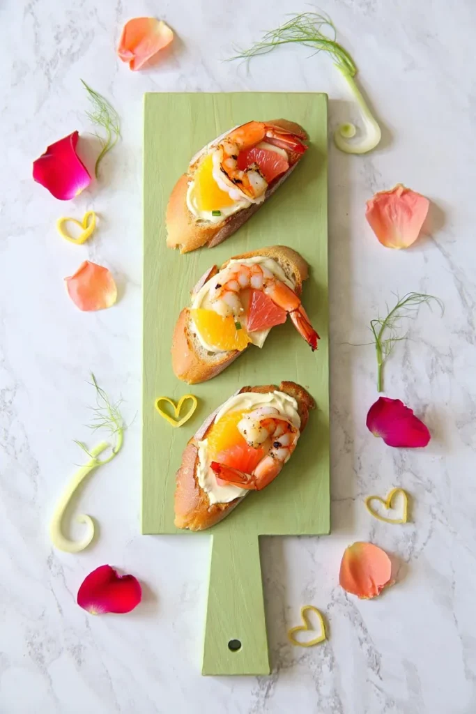 Shrimp Fennel Bruschetta