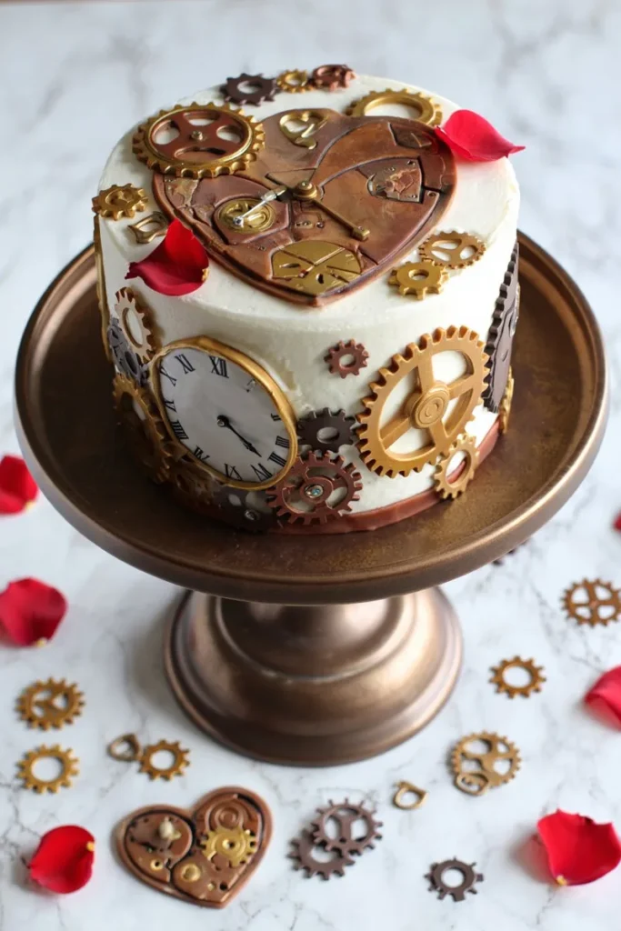 20 Valentine's Day Cake Decorating Ideas That'll Turn Your Bake into Art 10 Steampunk Gear and Heart Mechanisms