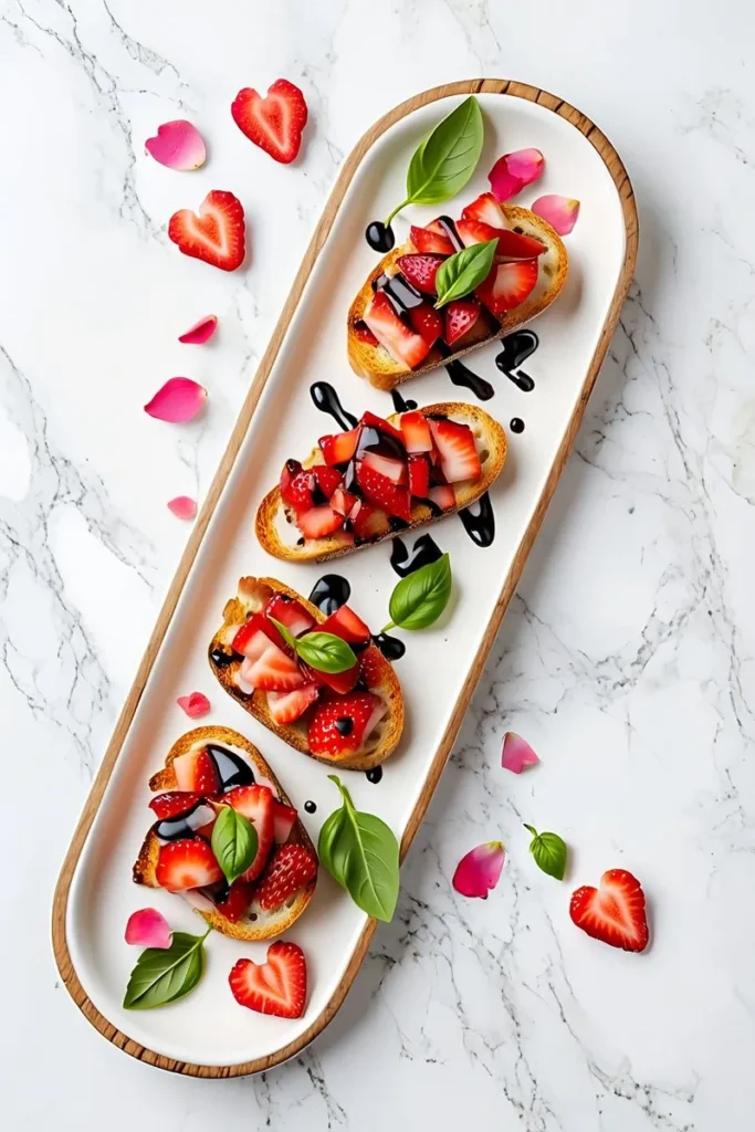 Strawberry Bruschetta Toast