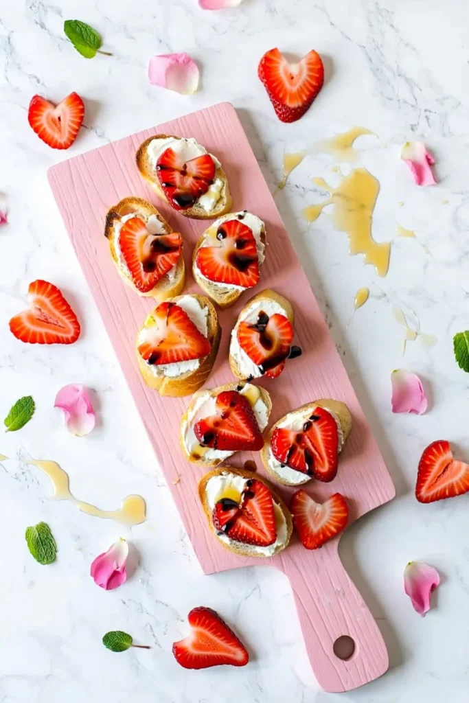 Strawberry Goat Cheese Crostini