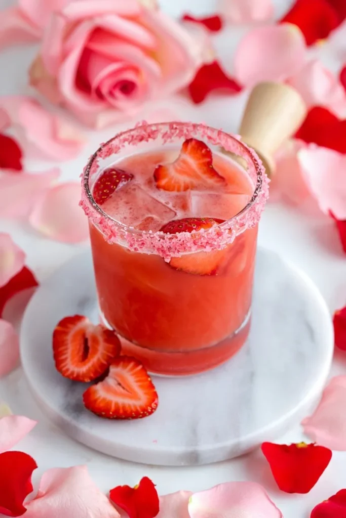 Strawberry Mezcal Margarita
