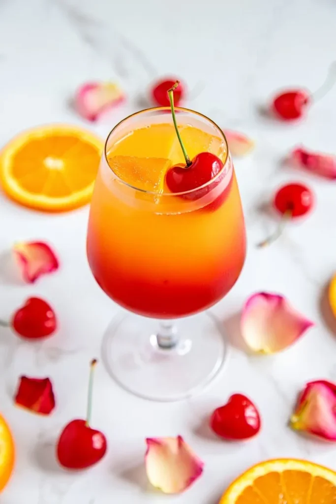 20 Valentine's Day Drinks That'll Make Your Toast Extra Special 18 Tequila Sunrise Virgin