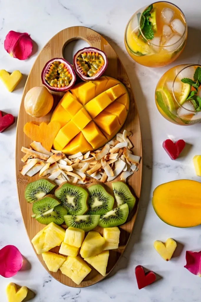 Tropical Passion Board oval bamboo board
