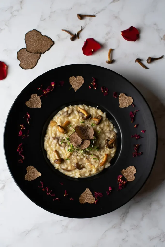 20 Romantic Valentine's Day Dinner Ideas That'll Set the Mood Perfectly 4 Truffle Infused Mushroom Risotto