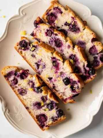 Blueberry Lemon Sourdough Bread 9 Blueberry Lemon Bread Slices II