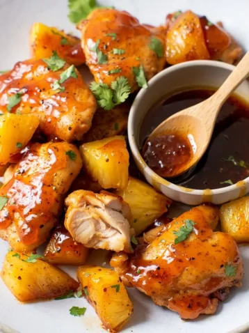 Pineapple Teriyaki Chicken Sweet and Savory Hawaiian Style Dinner 3 Chicken Pineapple