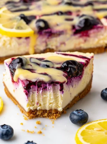 The Ultimate Lemon Blueberry Cheesecake Recipe 4 Lemon Blueberry Cheesecake