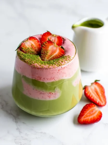 Strawberry Matcha Latte