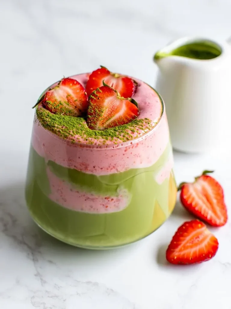 Strawberry Matcha Latte