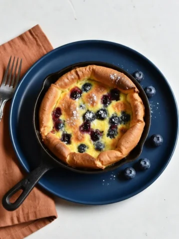 Blueberry Dutch Baby: A Puffed Pancake Breakfast Delight 4 Blueberry Dutch Baby 1