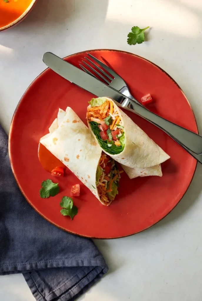 Easy Cold School Lunch Ideas 7 Buffalo Chicken Wrap 2