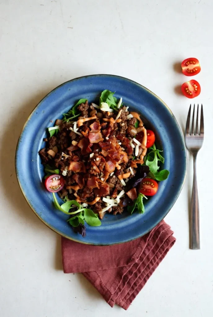 High School Lunch Ideas for Teens 7 Burger Bowl 1