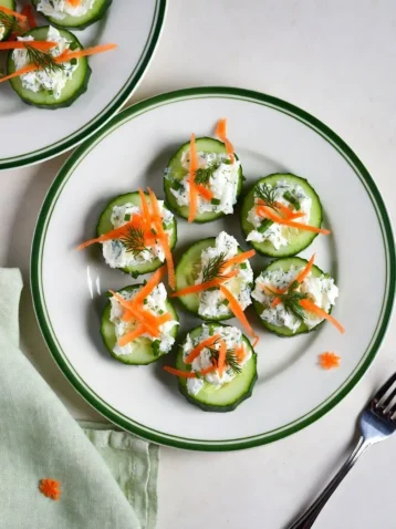 Cucumber Shamrock Bites: A Refreshing St. Patrick's Day Snack 3 Cucumber Shamrock Bites