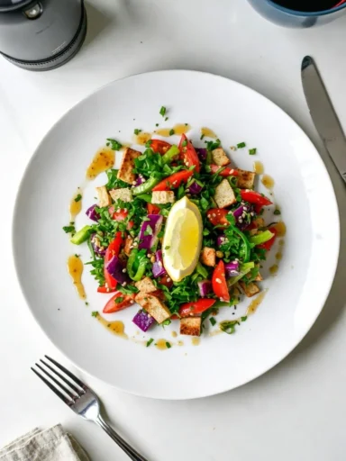 Fattoush Salad A Refreshing Lebanese Bread Salad