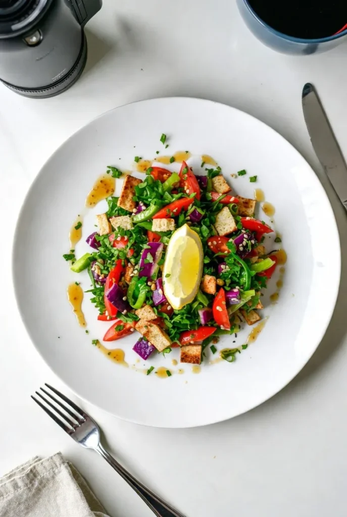 Fattoush Salad A Refreshing Lebanese Bread Salad