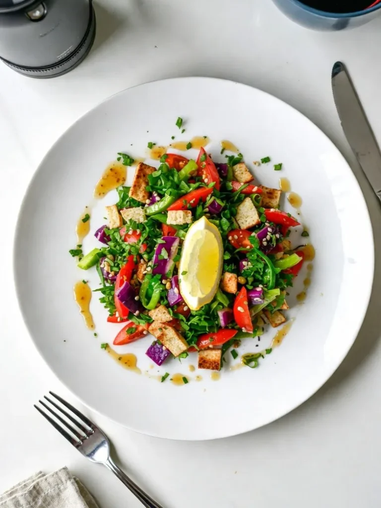 Fattoush Salad A Refreshing Lebanese Bread Salad