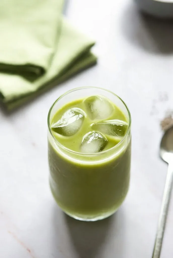 Green Apple Banana Smoothie 1