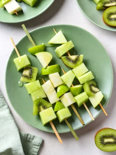 Green Fruit Skewers 1