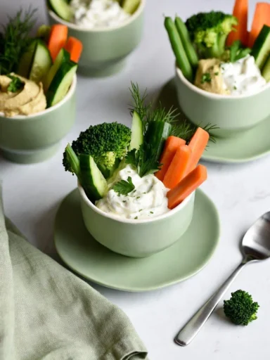 Green Veggie Cups