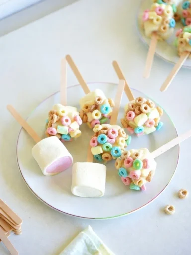 Lucky Charms Marshmallow Pops