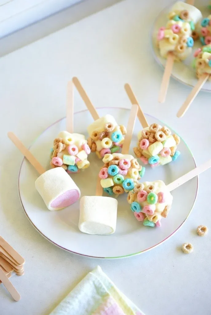 Lucky Charms Marshmallow Pops