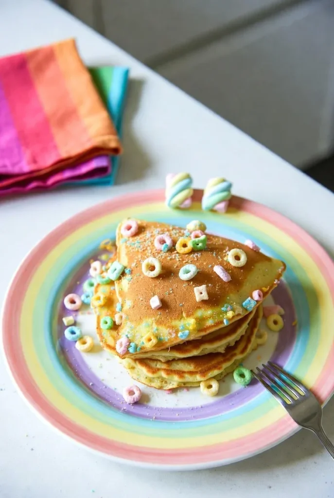 Lucky Charms Pancakes