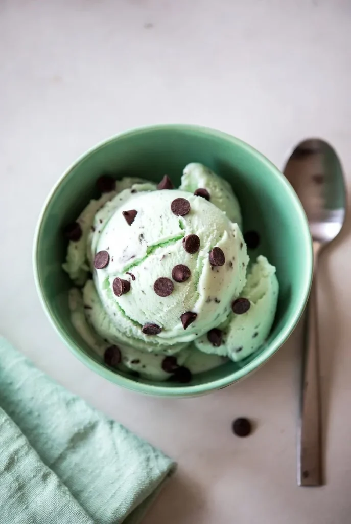 Mint Chocolate Chip Ice Cream