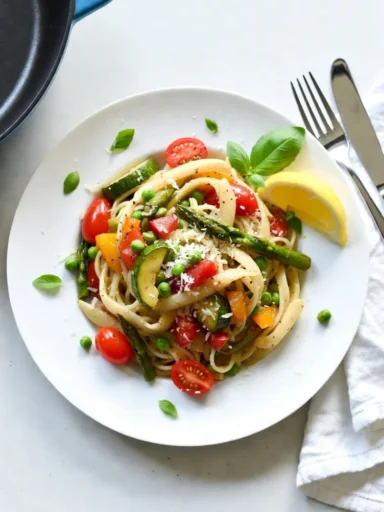 Pasta Primavera A Colorful Springtime Vegetable Pasta Recipe