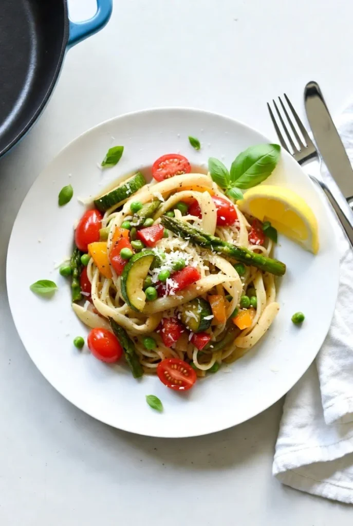 Pasta Primavera A Colorful Springtime Vegetable Pasta Recipe