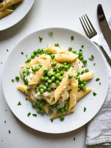 Pasta with Peas A Simple and Delicious Italian Recipe