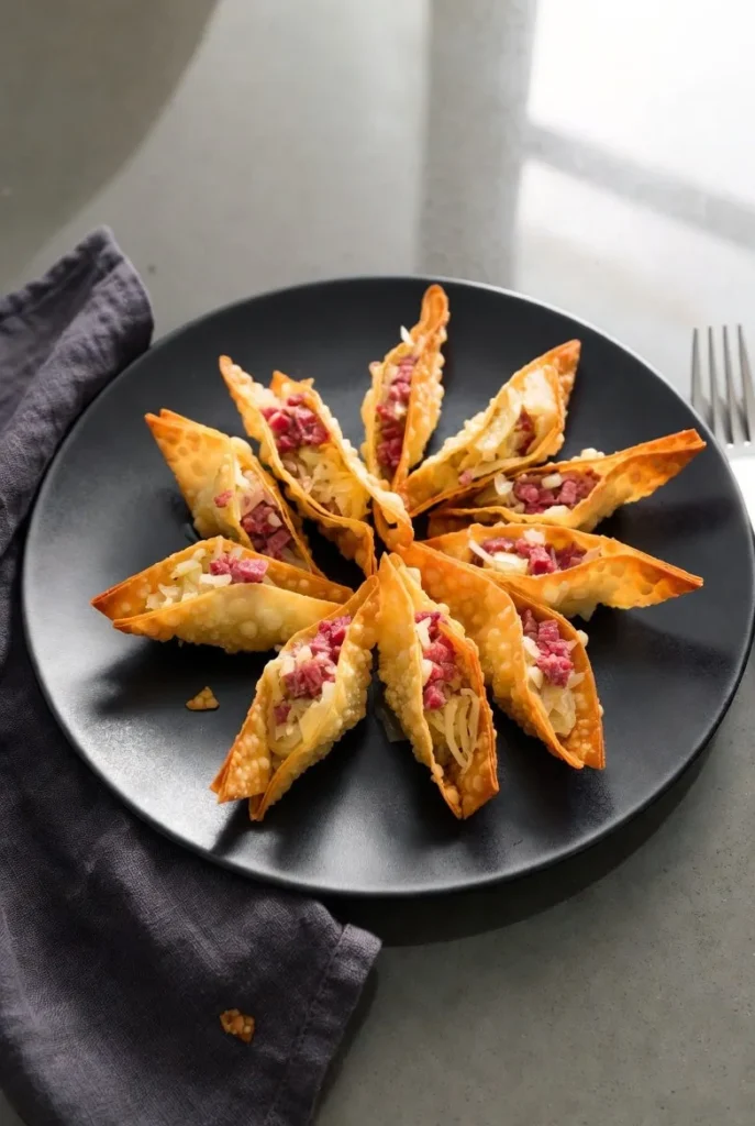 Reuben Wontons