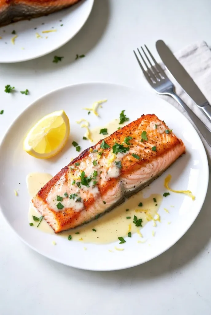 Salmon Sauce Creamy Lemon Garlic Butter Recipe