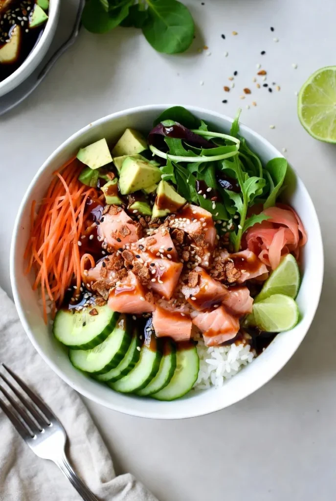 Aesthetic School Lunch Ideas 6 Salmon Sushi Bowl A Fresh and Healthy Meal Option